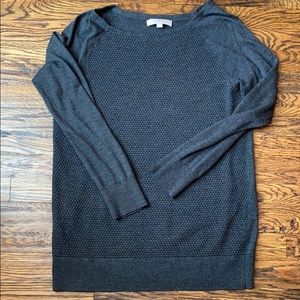 Loft Boatneck Grey Tunic Sweater Size XL